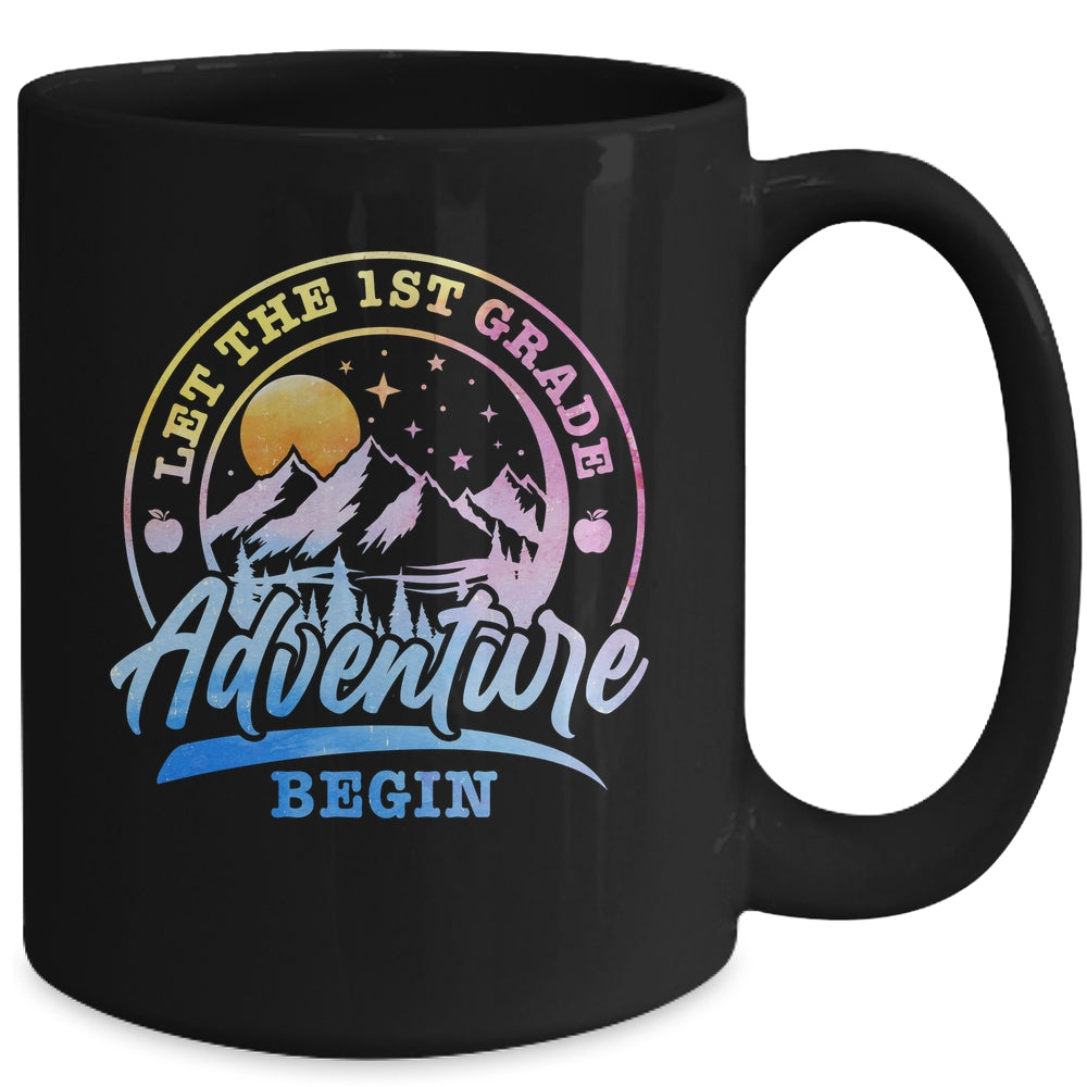 Let The 1st Grade Adventure Begin Retro First Day Of School Mug | teecentury