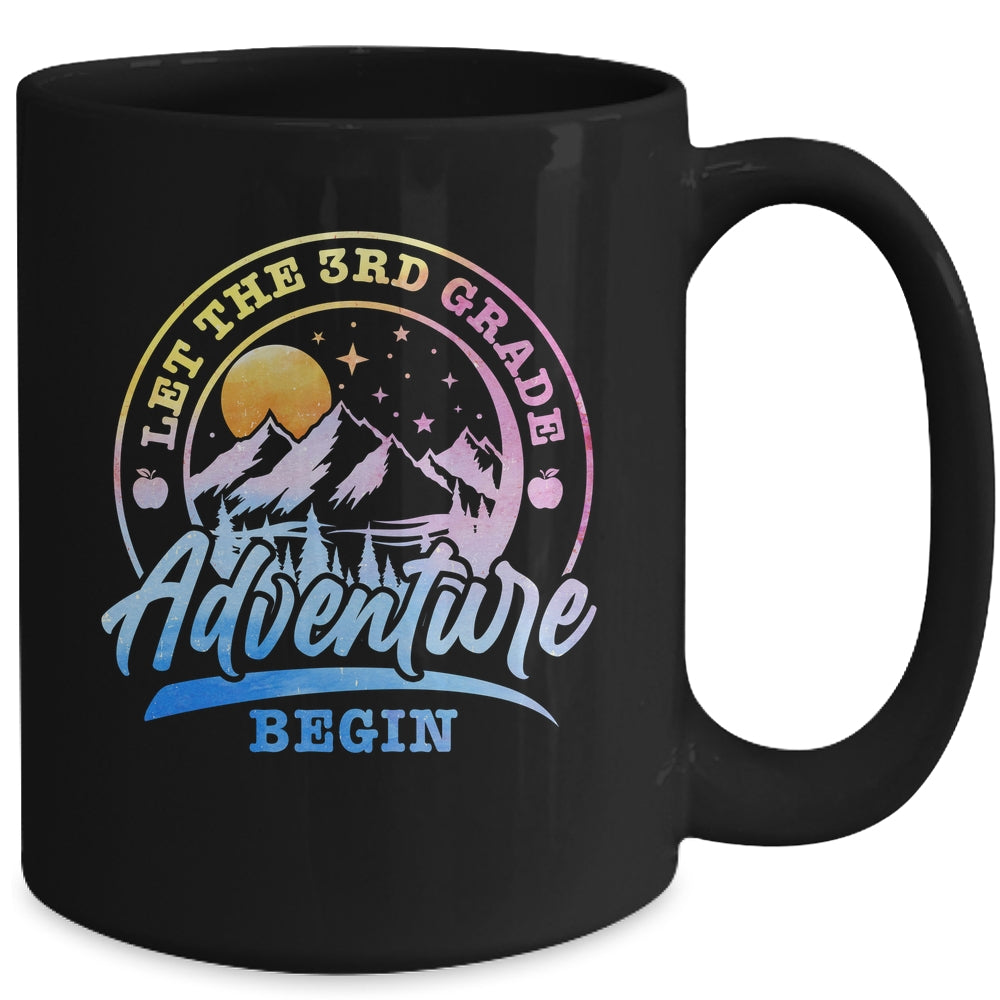 Let The 3rd Grade Adventure Begin Retro First Day Of School Mug | teecentury
