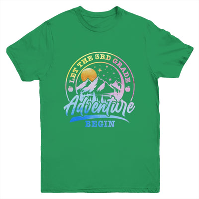 Let The 3rd Grade Adventure Begin Retro First Day Of School Youth Shirt | teecentury