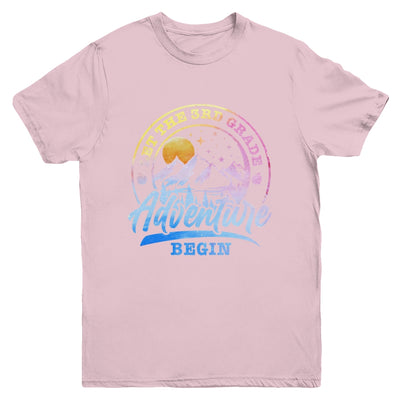 Let The 3rd Grade Adventure Begin Retro First Day Of School Youth Shirt | teecentury
