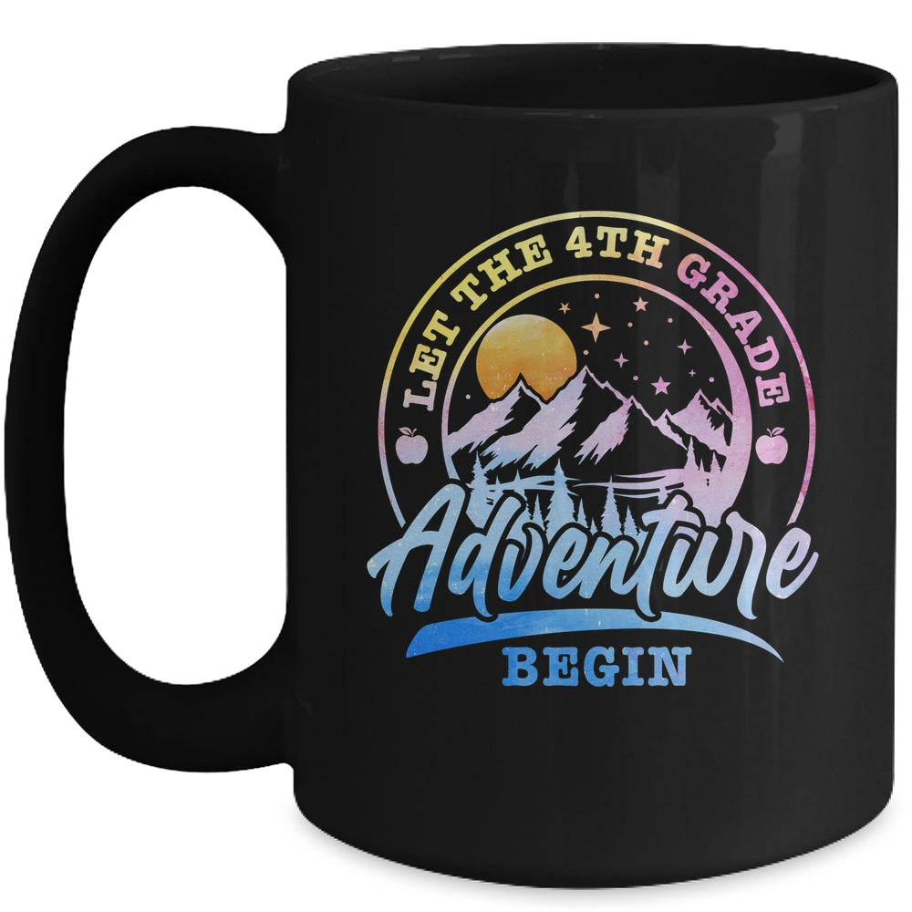 Let The 4th Grade Adventure Begin Retro First Day Of School Mug | teecentury