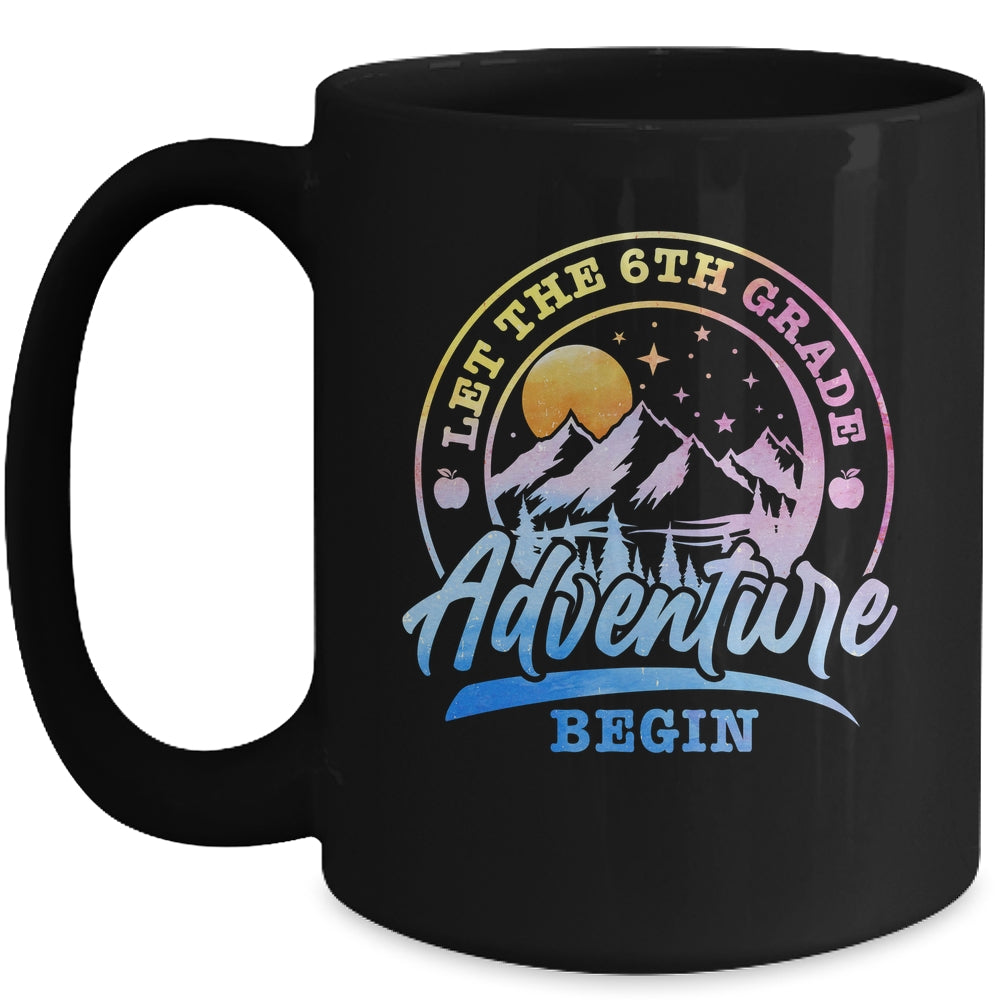 Let The 6th Grade Adventure Begin Retro First Day Of School Mug | teecentury