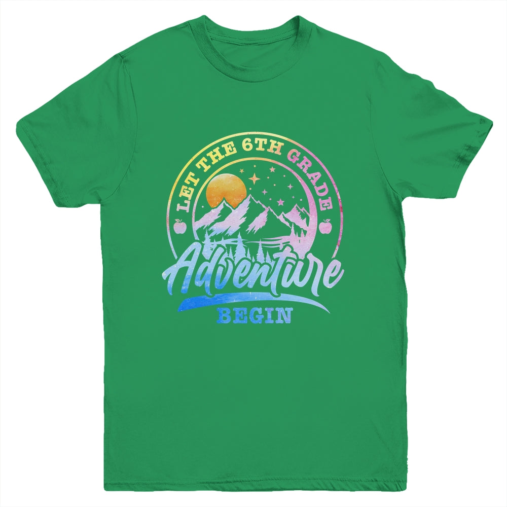 Let The 6th Grade Adventure Begin Retro First Day Of School Youth Shirt | teecentury