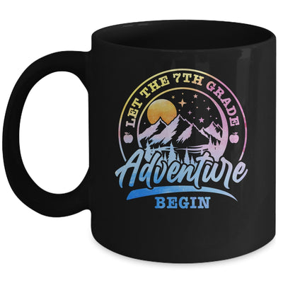 Let The 7th Grade Adventure Begin Retro First Day Of School Mug | teecentury