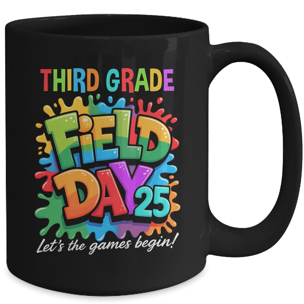 Let The Games Begin 3rd Third Grade Field Day Teacher Kid Mug | teecentury