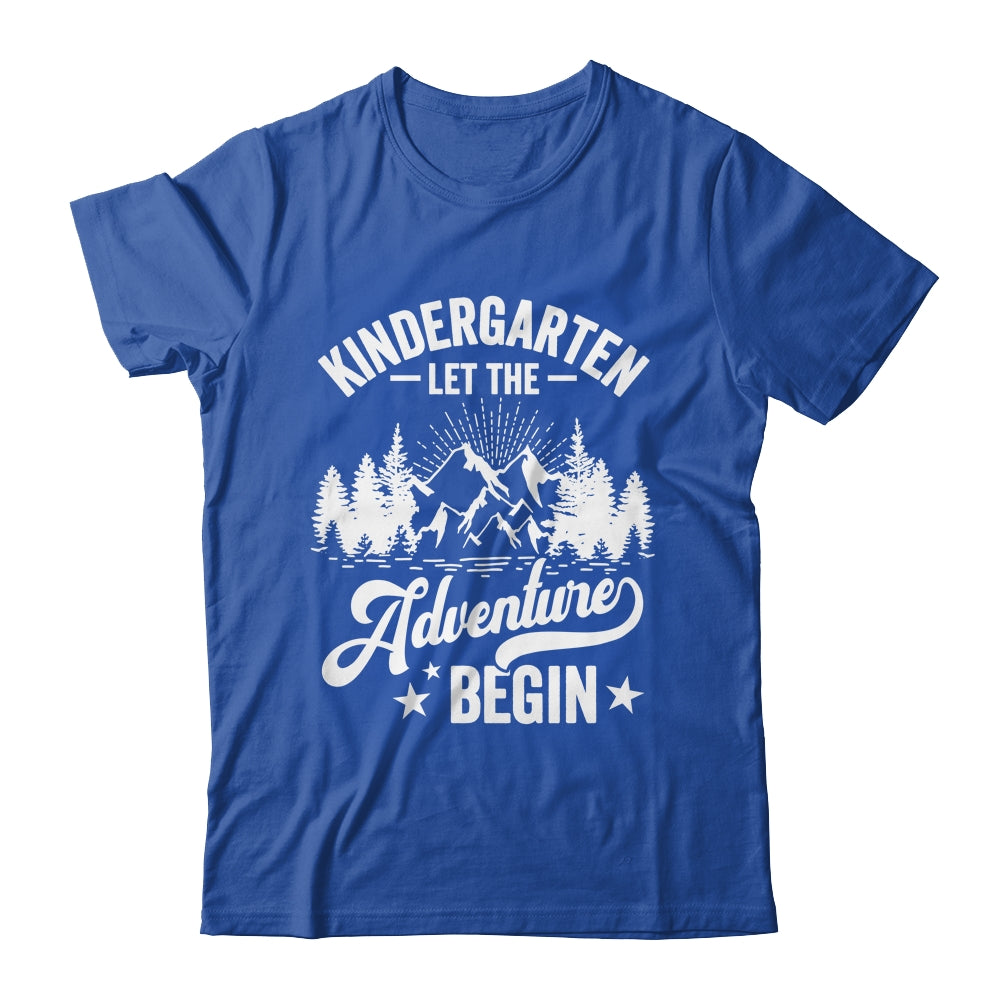 Let The Kindergarten Adventure Begin 1st Day School Teacher Shirt & Hoodie | teecentury