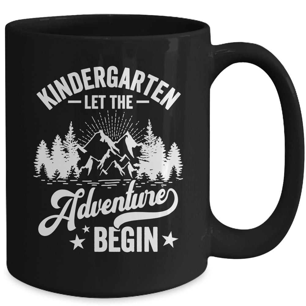 Let The Kindergarten Adventure Begin 1st Day School Teacher Mug | teecentury