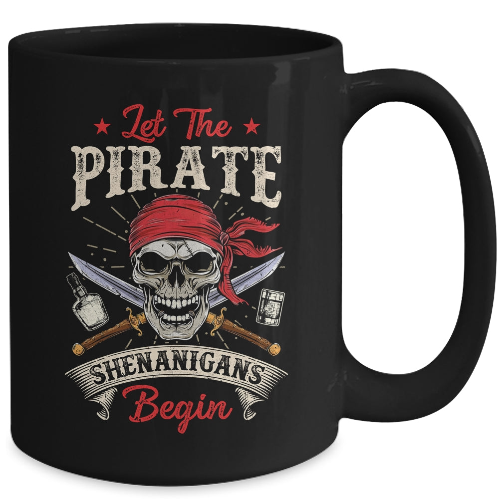 Let The Pirate Shenanigans Begin Funny Pirate Halloween Mug | teecentury