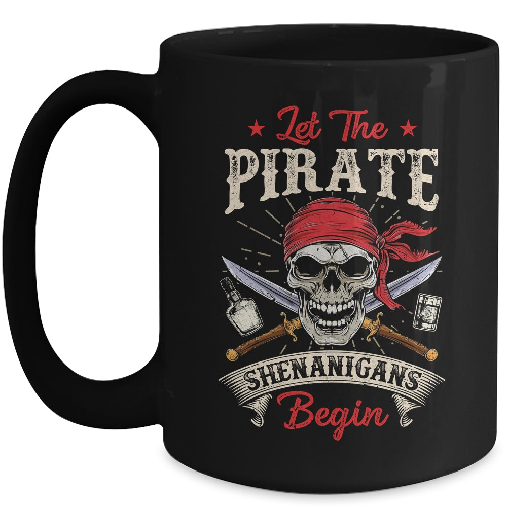 Let The Pirate Shenanigans Begin Funny Pirate Halloween Mug | teecentury