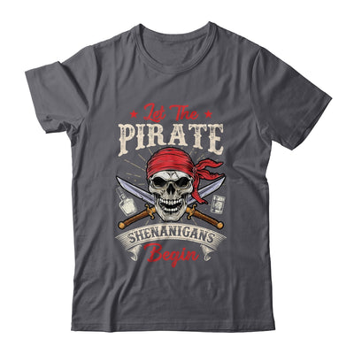 Let The Pirate Shenanigans Begin Funny Pirate Halloween Shirt & Tank Top | teecentury