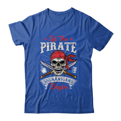 Let The Pirate Shenanigans Begin Funny Pirate Halloween Shirt & Tank Top | teecentury