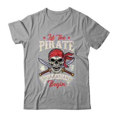 Let The Pirate Shenanigans Begin Funny Pirate Halloween Shirt & Tank Top | teecentury