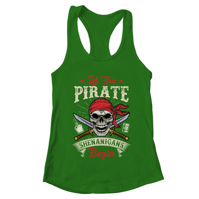 Let The Pirate Shenanigans Begin Funny Pirate Halloween Shirt & Tank Top | teecentury