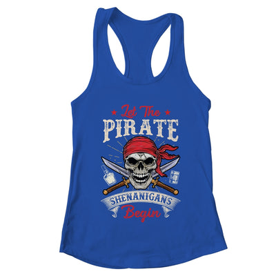 Let The Pirate Shenanigans Begin Funny Pirate Halloween Shirt & Tank Top | teecentury