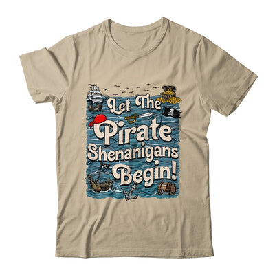 Let The Pirate Shenanigans Begin Pirate Shenanigans Funny Shirt & Tank Top | teecentury