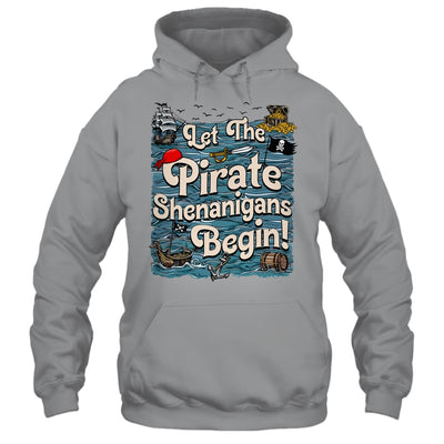 Let The Pirate Shenanigans Begin Pirate Shenanigans Funny Shirt & Tank Top | teecentury