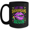 Let The Shenanigans Begin Mardi Gras Kiss Lips Women Mug | teecentury
