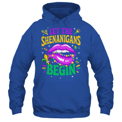 Let The Shenanigans Begin Mardi Gras Kiss Lips Women Shirt & Tank Top | teecentury