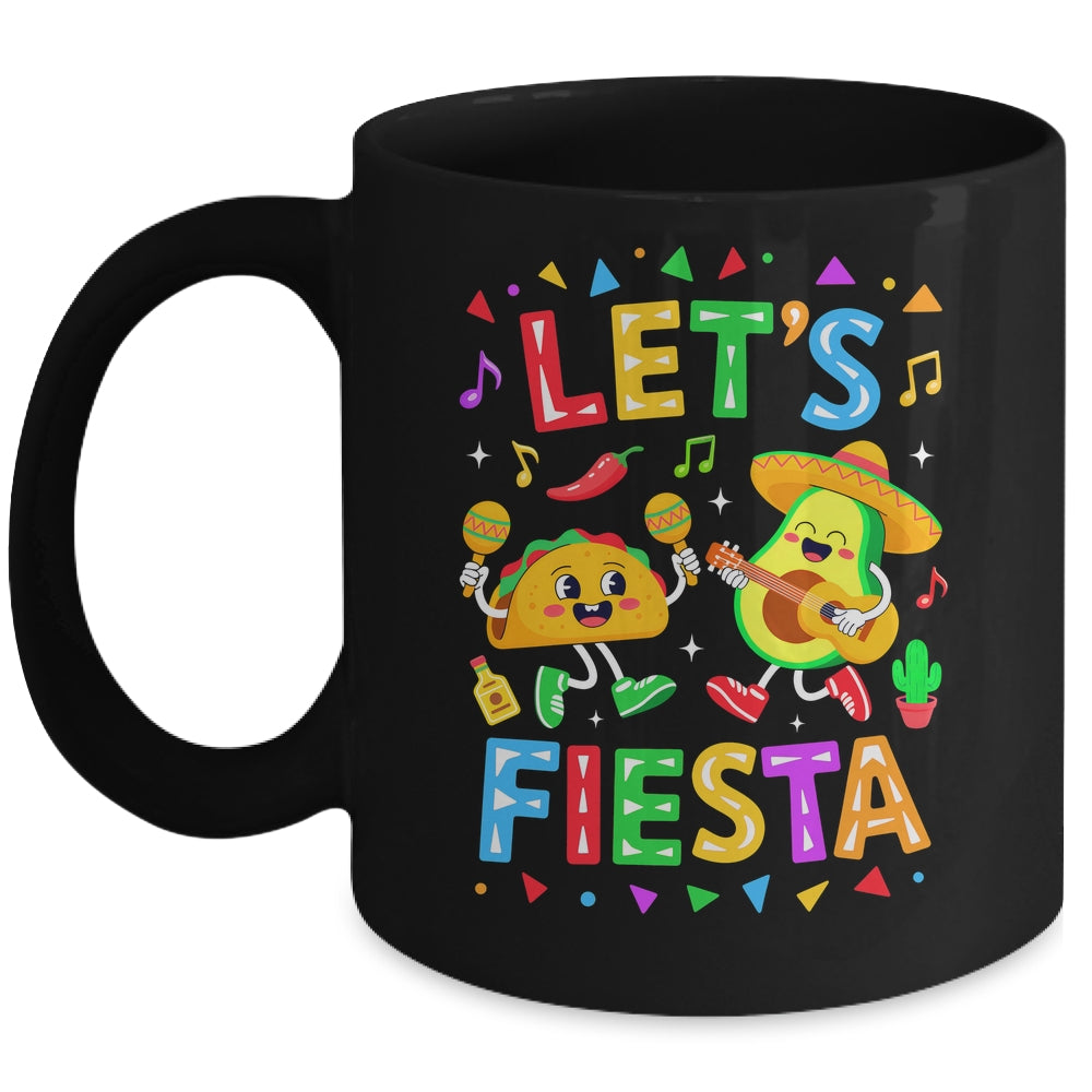 Let's Fiesta Avocado Mexican Men Women Kids Cinco De Mayo Mug | teecentury