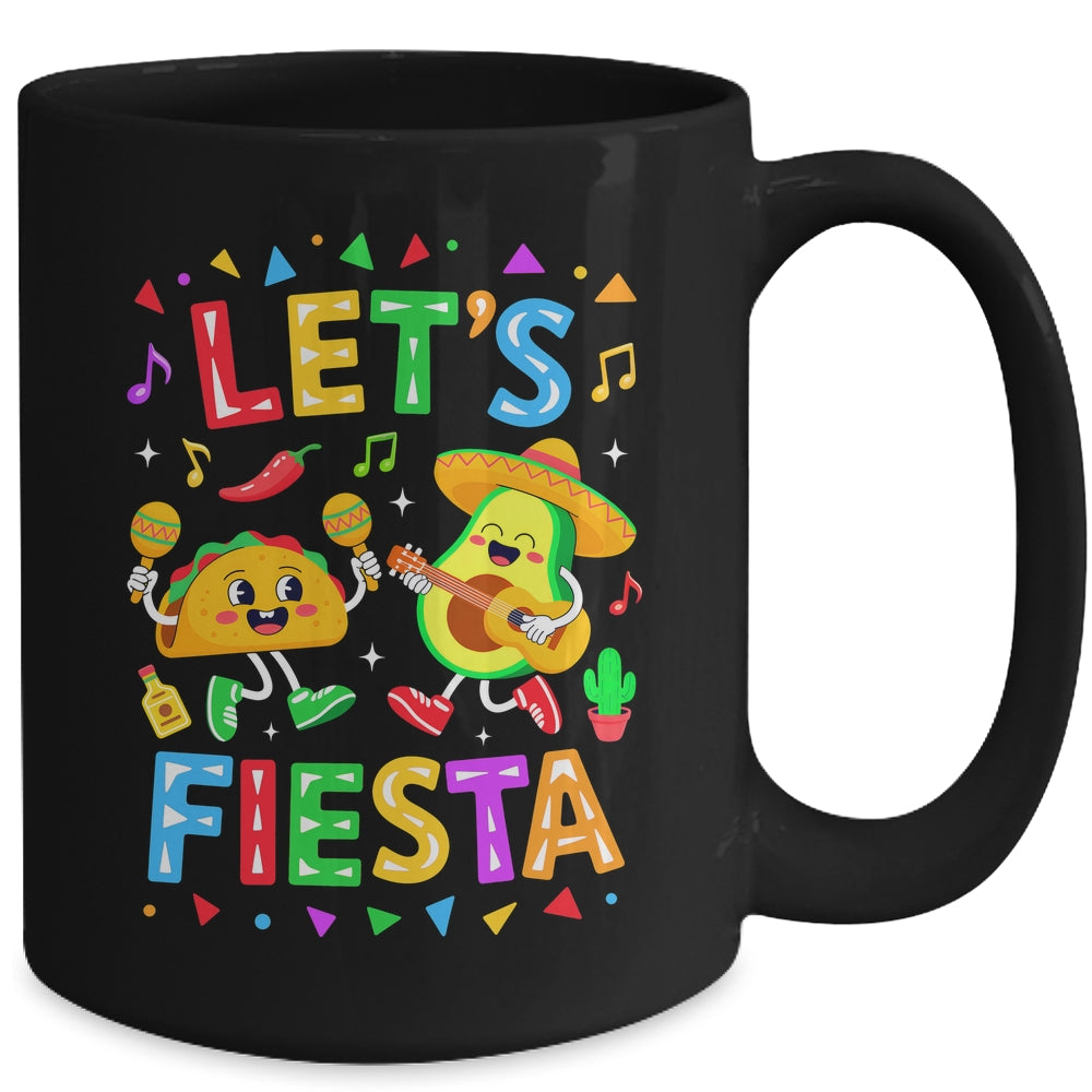 Let's Fiesta Avocado Mexican Men Women Kids Cinco De Mayo Mug | teecentury