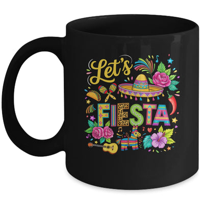 Let's Fiesta Cinco De Mayo Colorful Mexican Party Sombrero Mug | teecentury
