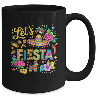 Let's Fiesta Cinco De Mayo Colorful Mexican Party Sombrero Mug | teecentury
