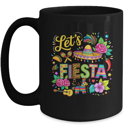 Let's Fiesta Cinco De Mayo Colorful Mexican Party Sombrero Mug | teecentury
