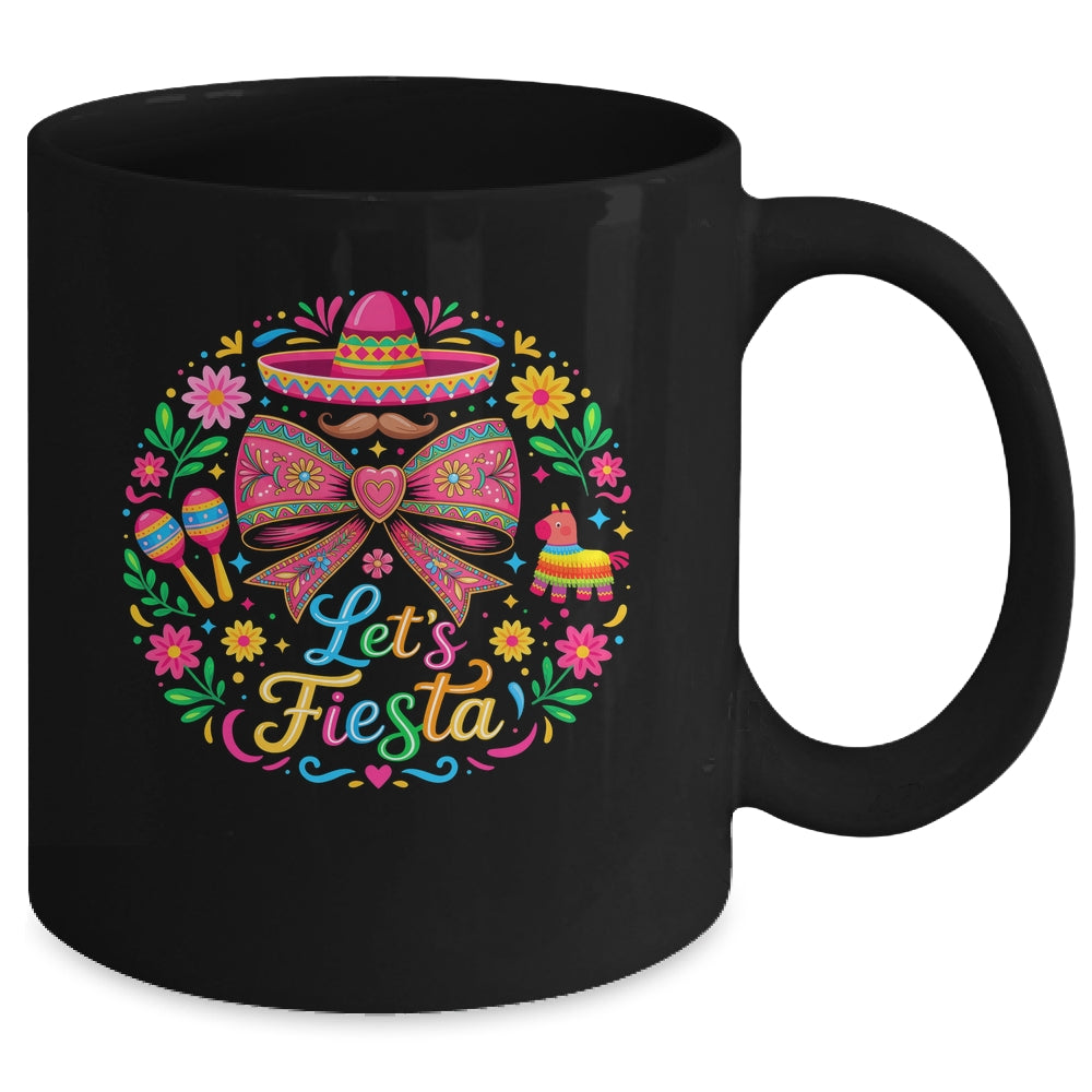 Let's Fiesta Cinco De Mayo Colorful Sombrero Graphic Mexican Mug | teecentury