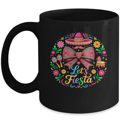 Let's Fiesta Cinco De Mayo Colorful Sombrero Graphic Mexican Mug | teecentury