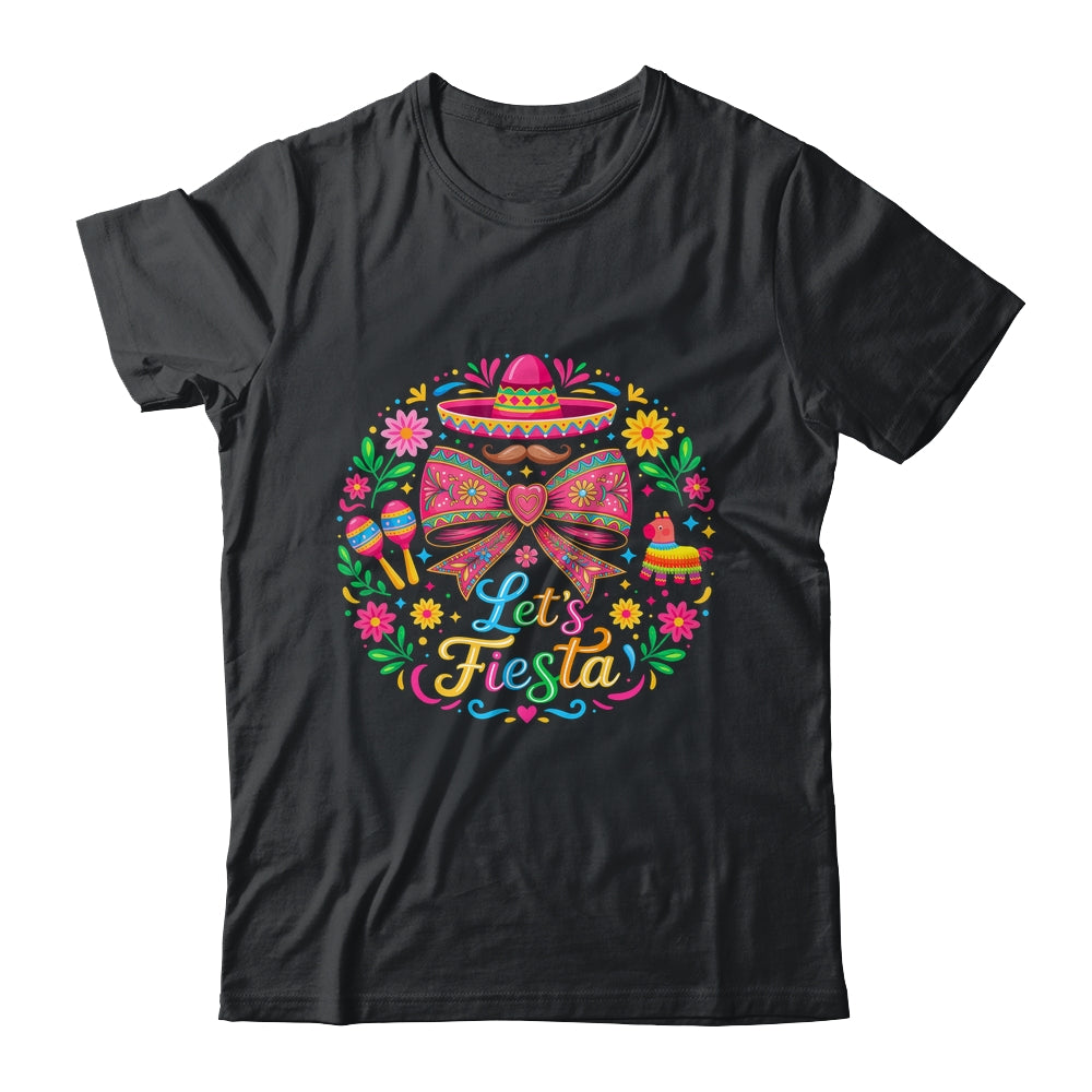 Let's Fiesta Cinco De Mayo Colorful Sombrero Graphic Mexican Shirt & Hoodie | teecentury