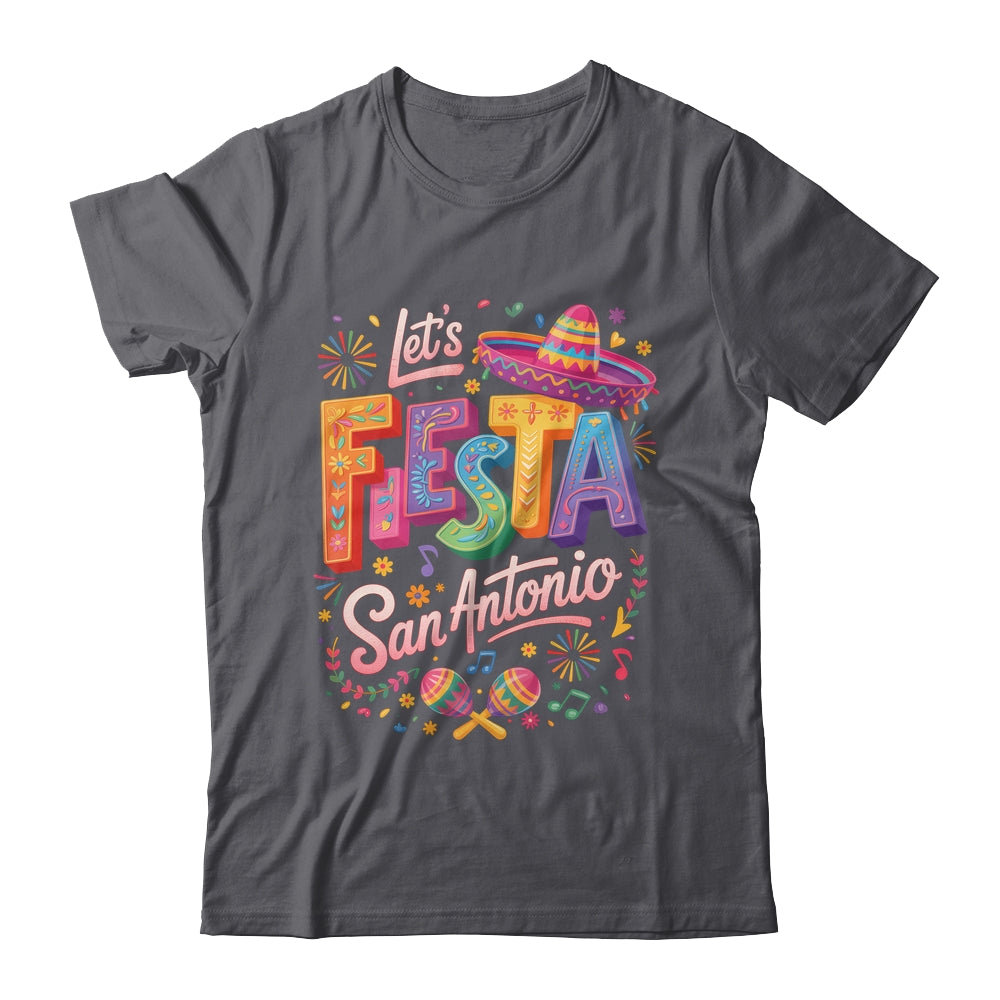 Let's Fiesta San Antonio Texas Cinco De Mayo Mexican Party Shirt & Tank Top | teecentury