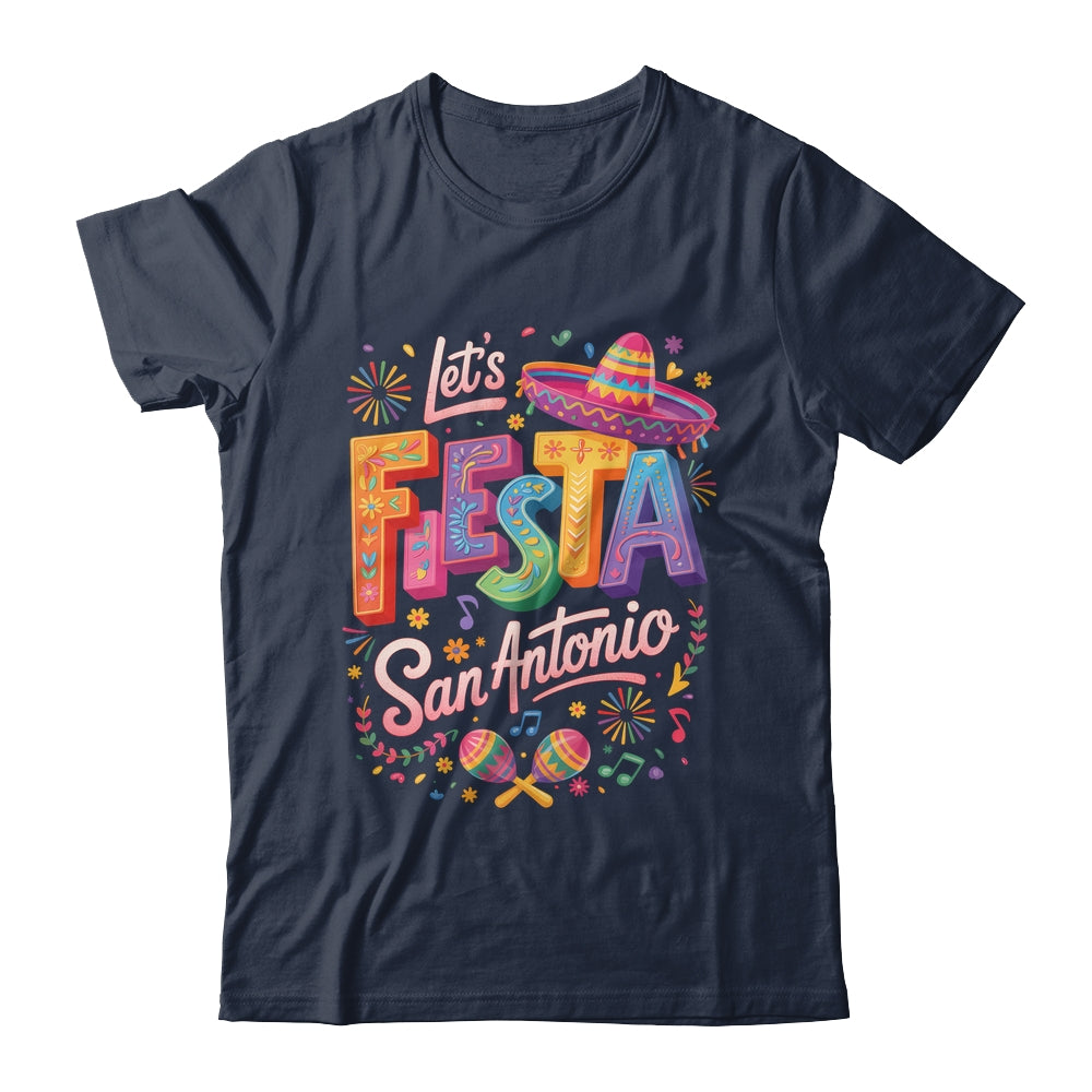 Let's Fiesta San Antonio Texas Cinco De Mayo Mexican Party Shirt & Tank Top | teecentury