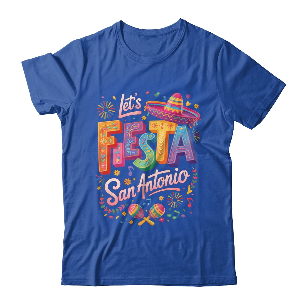 Let's Fiesta San Antonio Texas Cinco De Mayo Mexican Party Shirt & Tank Top | teecentury