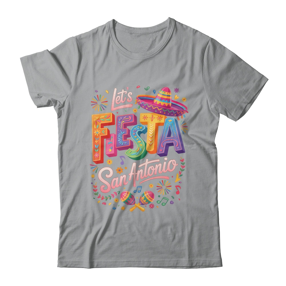 Let's Fiesta San Antonio Texas Cinco De Mayo Mexican Party Shirt & Tank Top | teecentury