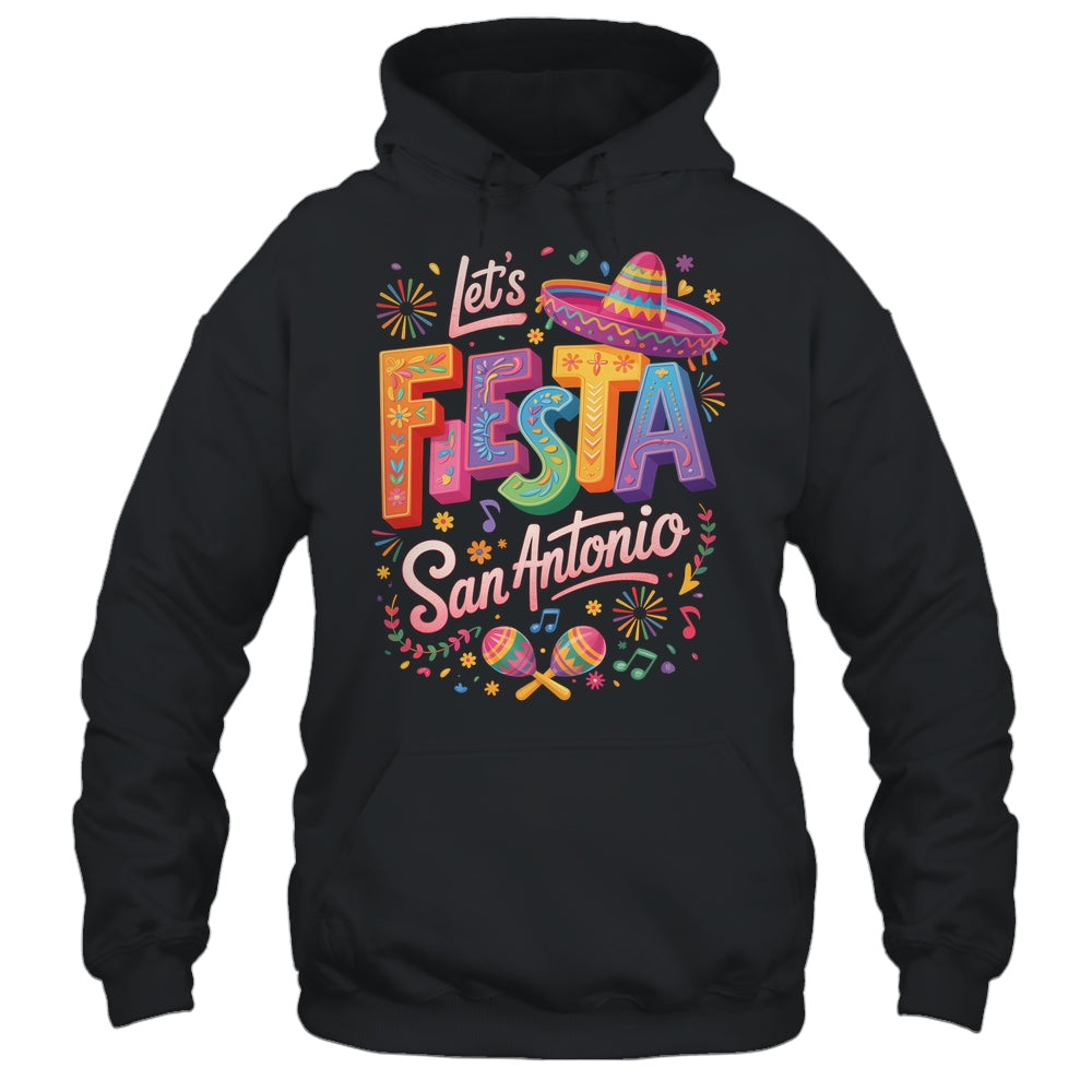 Let's Fiesta San Antonio Texas Cinco De Mayo Mexican Party Shirt & Tank Top | teecentury