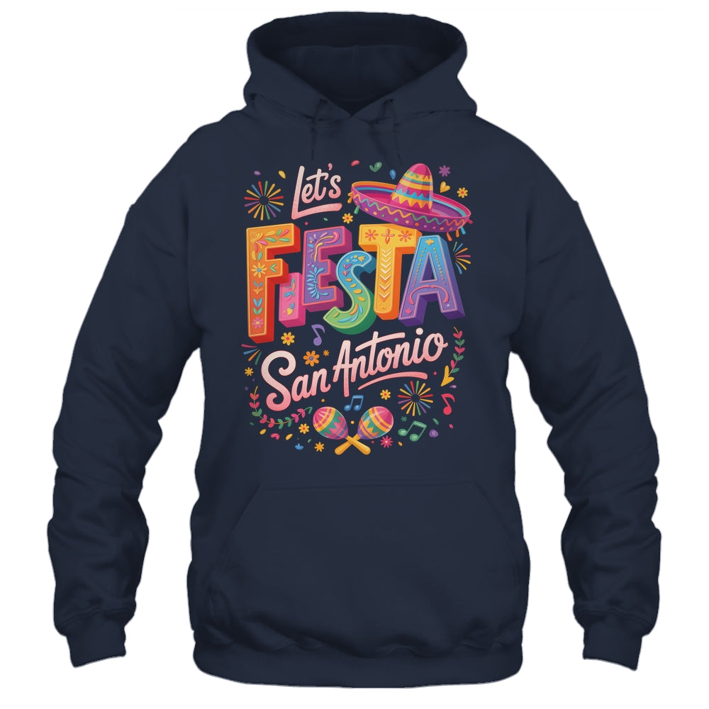 Let's Fiesta San Antonio Texas Cinco De Mayo Mexican Party Shirt & Tank Top | teecentury
