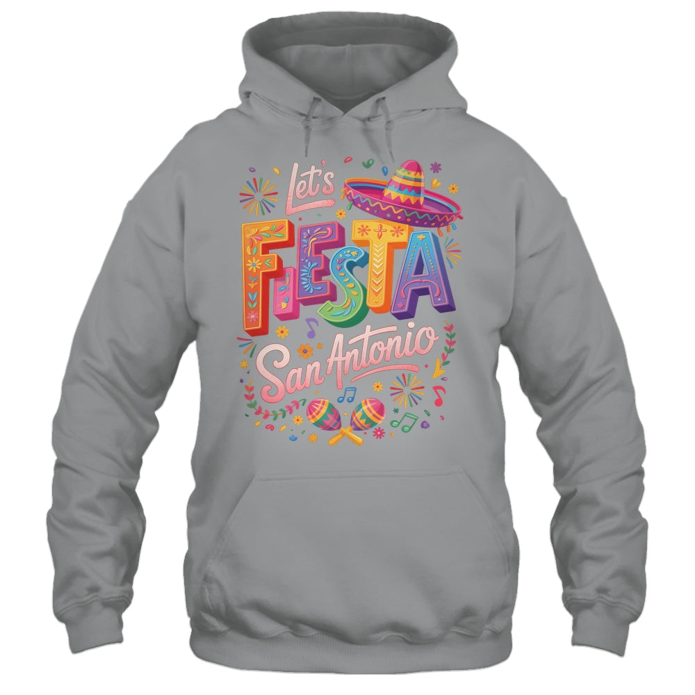 Let's Fiesta San Antonio Texas Cinco De Mayo Mexican Party Shirt & Tank Top | teecentury
