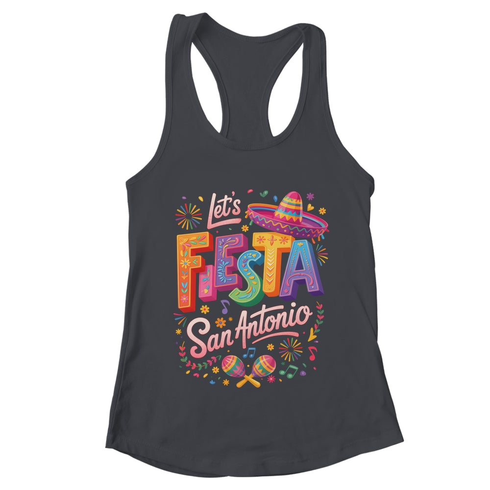 Let's Fiesta San Antonio Texas Cinco De Mayo Mexican Party Shirt & Tank Top | teecentury