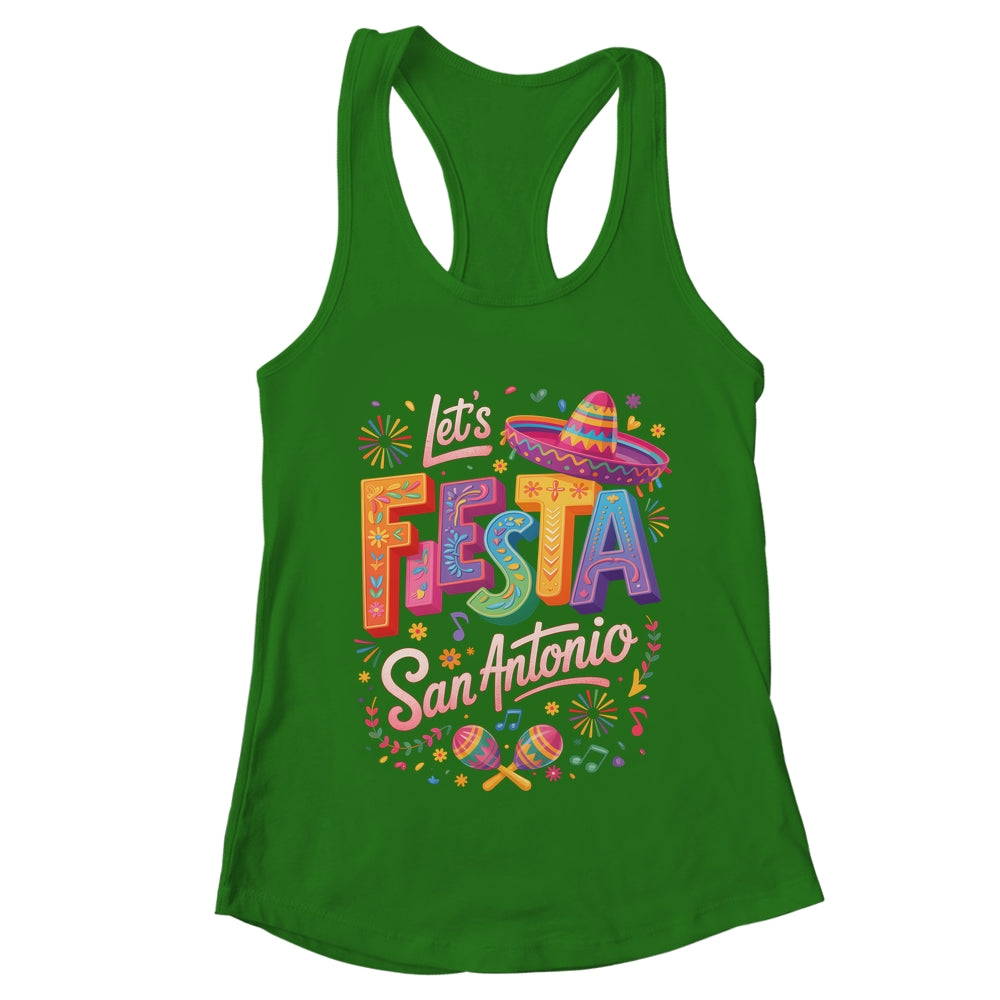 Let's Fiesta San Antonio Texas Cinco De Mayo Mexican Party Shirt & Tank Top | teecentury