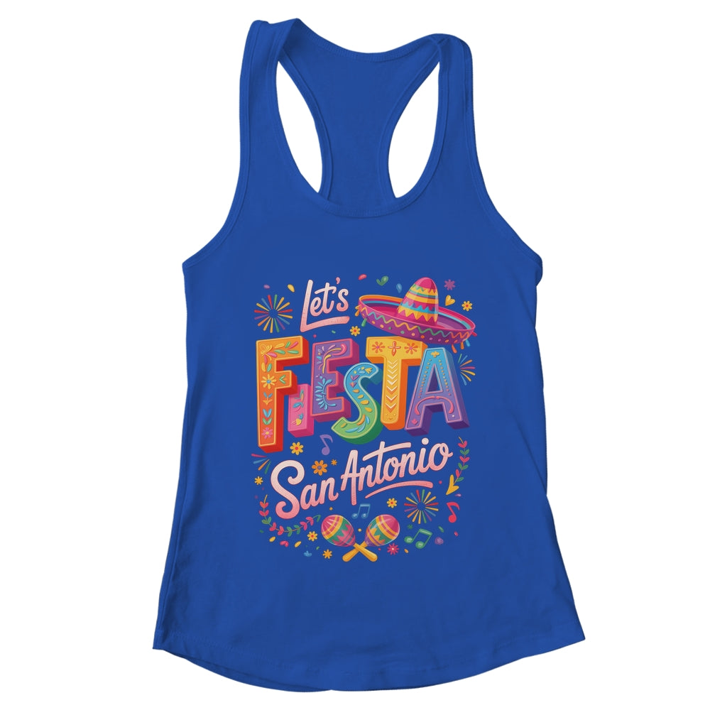 Let's Fiesta San Antonio Texas Cinco De Mayo Mexican Party Shirt & Tank Top | teecentury
