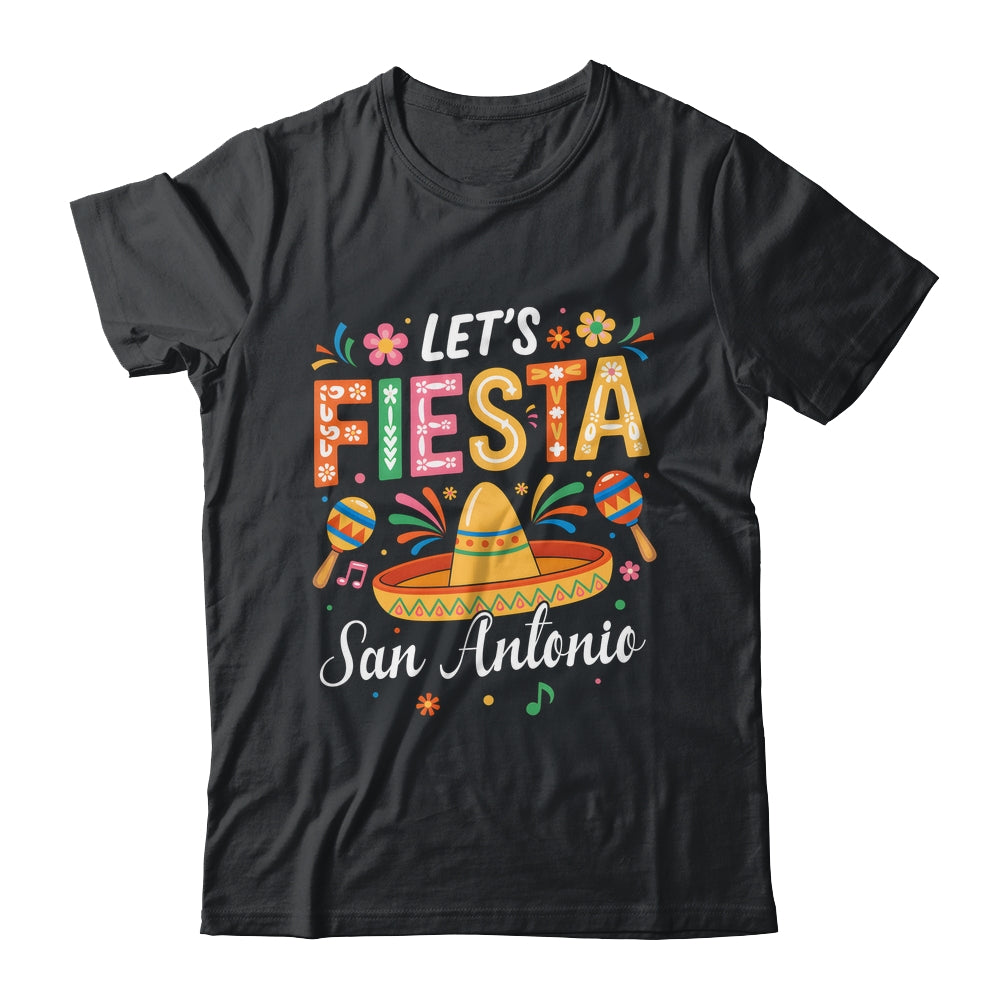 Let's Fiesta San Antonio Texas Mexican Party Cinco De Mayo Shirt & Tank Top | teecentury