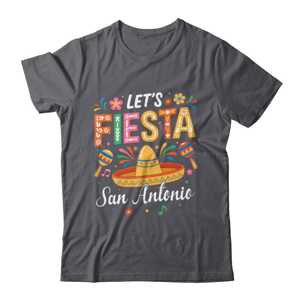Let's Fiesta San Antonio Texas Mexican Party Cinco De Mayo Shirt & Tank Top | teecentury