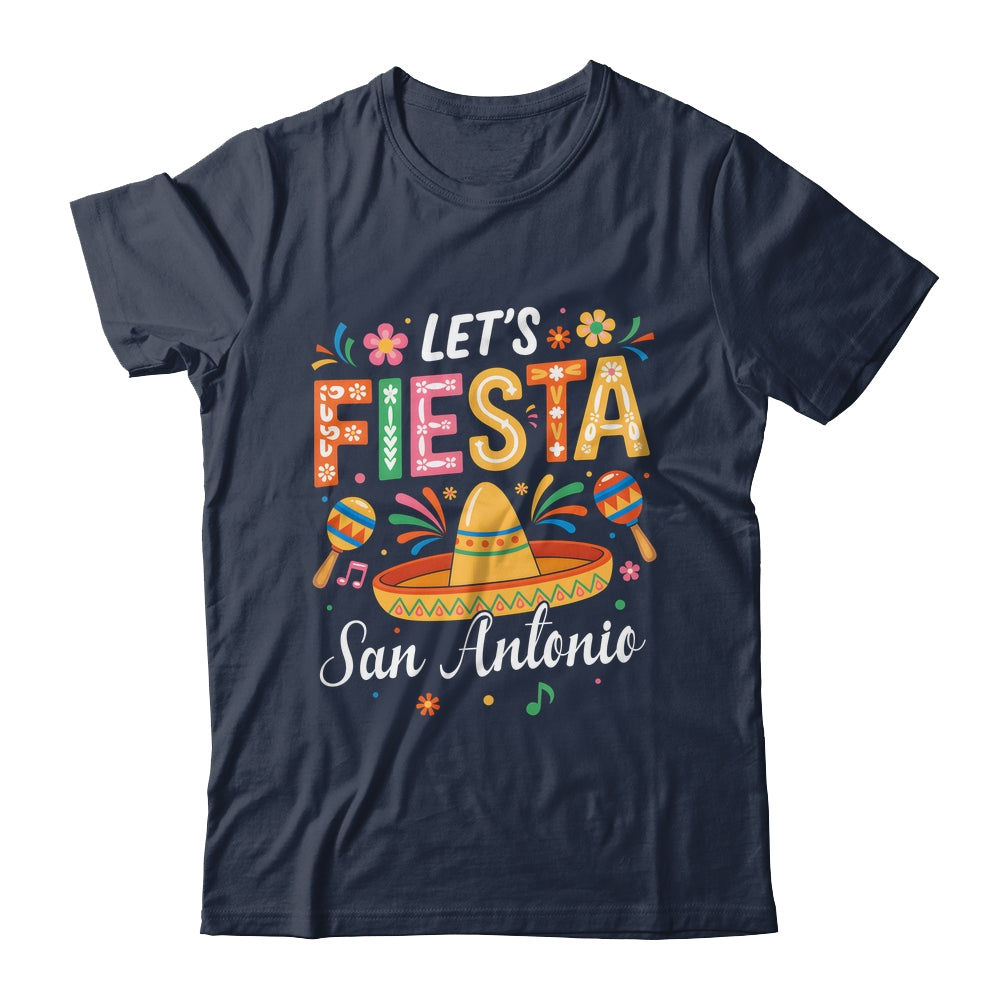 Let's Fiesta San Antonio Texas Mexican Party Cinco De Mayo Shirt & Tank Top | teecentury