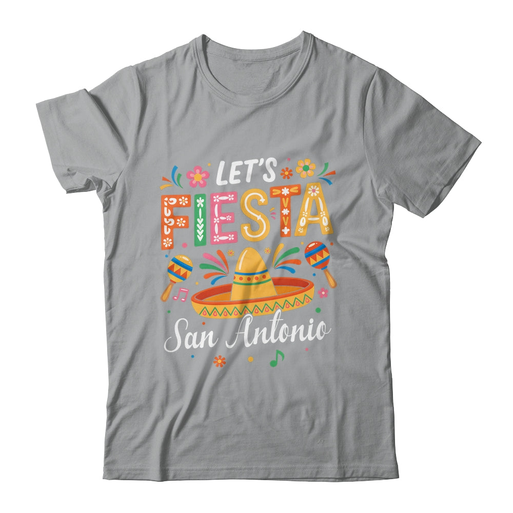 Let's Fiesta San Antonio Texas Mexican Party Cinco De Mayo Shirt & Tank Top | teecentury