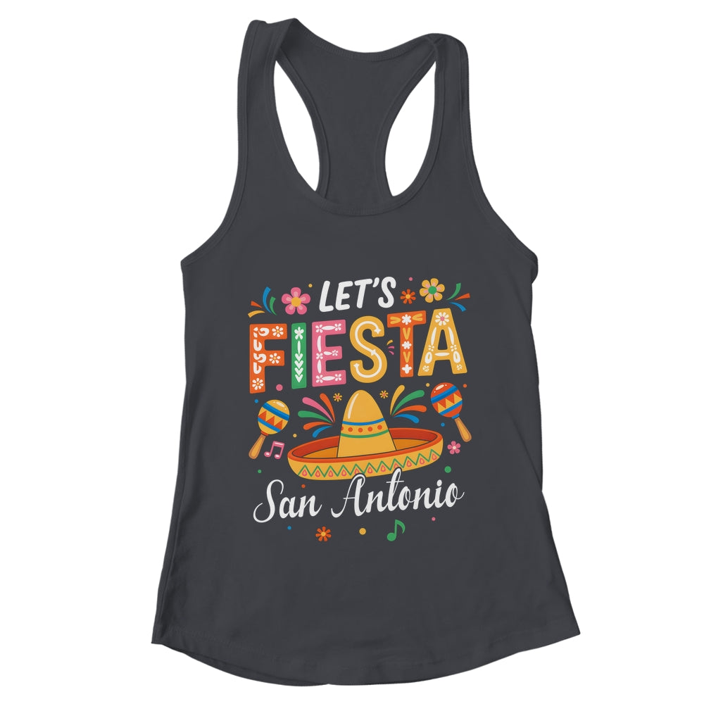 Let's Fiesta San Antonio Texas Mexican Party Cinco De Mayo Shirt & Tank Top | teecentury
