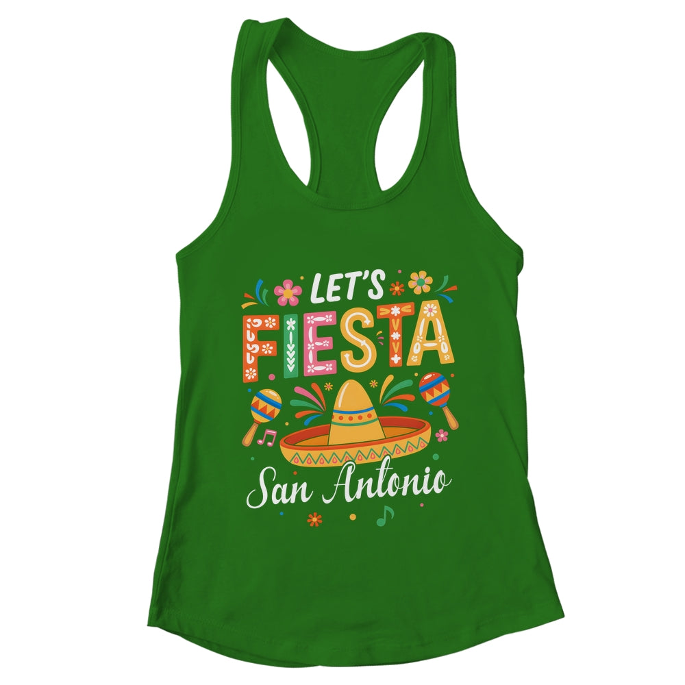 Let's Fiesta San Antonio Texas Mexican Party Cinco De Mayo Shirt & Tank Top | teecentury
