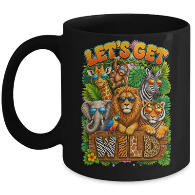 Let's Get Wild Zoo Animal Wildlife Safari Birthday Men Women Mug | teecentury