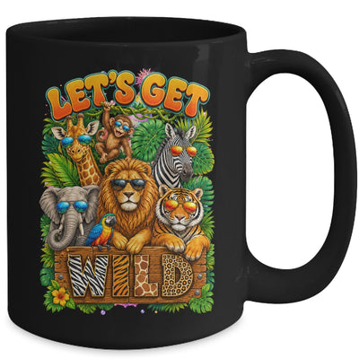 Let's Get Wild Zoo Animal Wildlife Safari Birthday Men Women Mug | teecentury