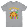 Let's Taco Bout My Birthday Funny Mexican Party Boys Girls Youth Shirt | teecentury