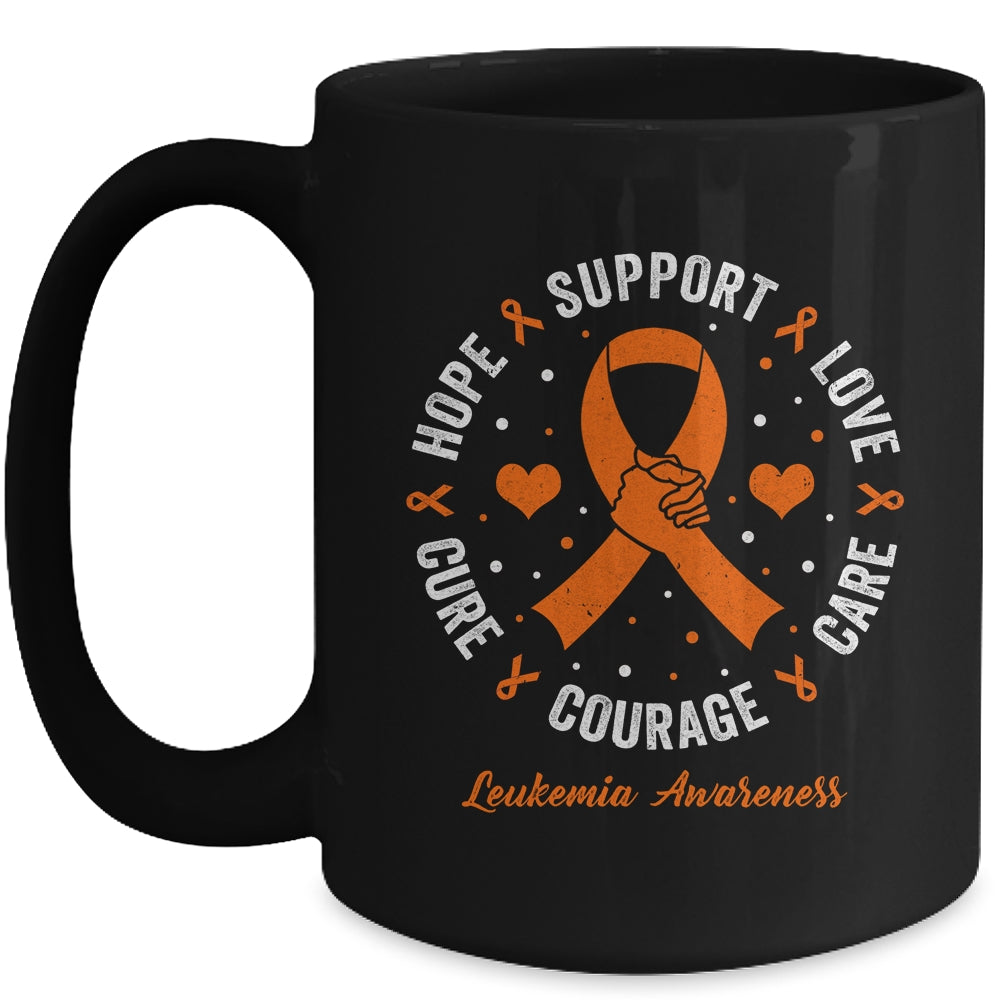 Leukemia Hope Support Love Family Leukemia Awareness Mug | teecentury